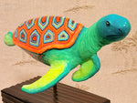 Sam the Lonely Punk Rock Sea Turtle Sculpture by Sam Bernal and Dave C Reynolds