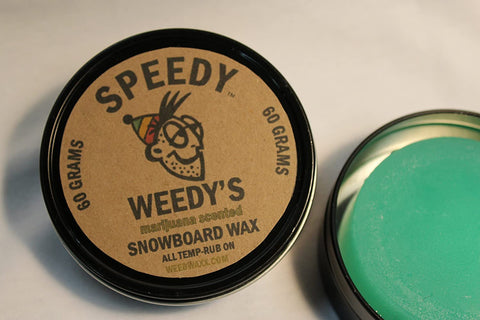 Speedy Weedy's Weed Waxx Brand Snowboard Wax