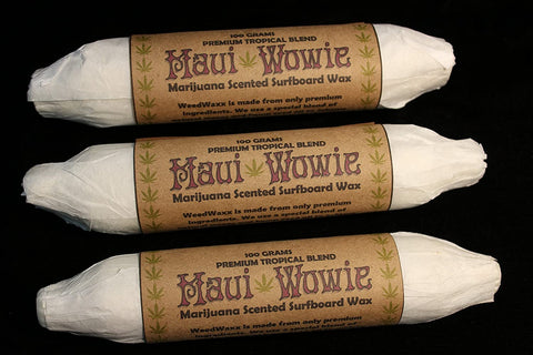 Maui Wowie Marijuana Scented Surfboard Wax - Weed Waxx Collectible Edition