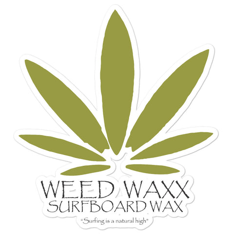 Weed Waxx Surfboard Wax Sticker