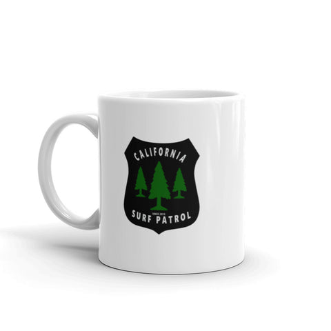 California Surf Patrol Forest Badge Coffee Mug